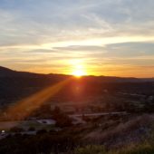 Sunset Fitness Hike on Paved Hicks Haul Road: Both Sides of Loma Ridge